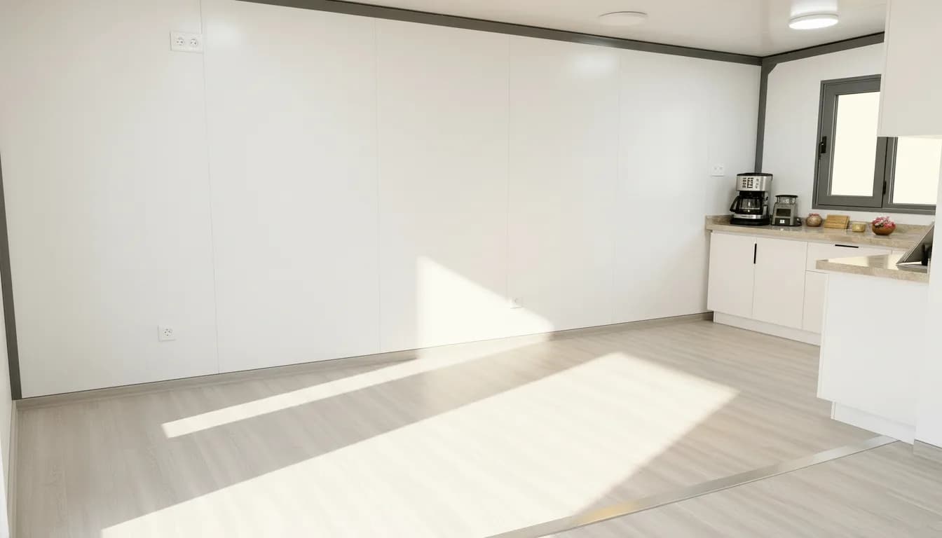 Kuchyň a koupelna